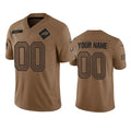 Custom B.Bills Active Player 2023 Brown Fotopoulosg Salute To Service Limited Stitched Jersey