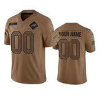Custom B.Bills Active Player 2023 Brown Fotopoulosg Salute To Service Limited Stitched Jersey