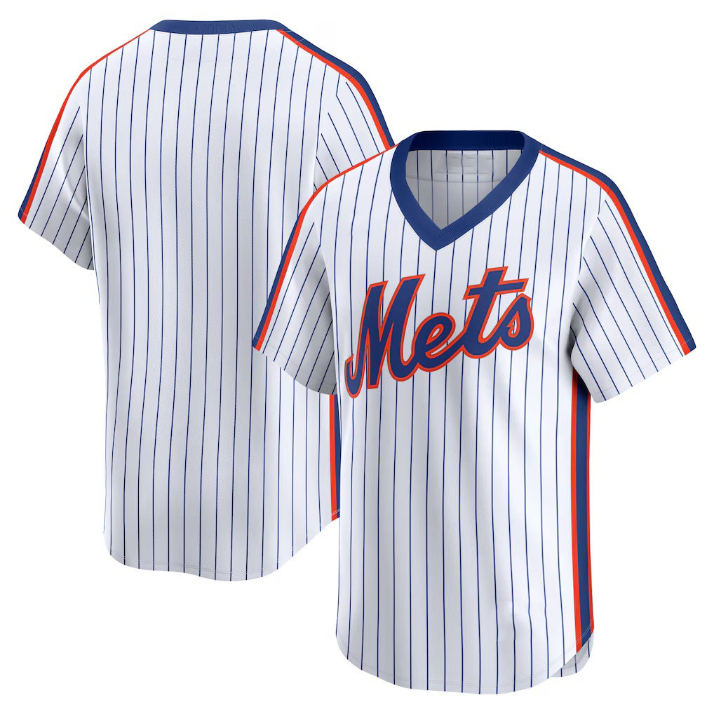 New York Mets White Fotopoulosg Throwback Cooperstown Collection Limited Jersey