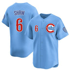 Chicago Cubs #6 Matt Shaw Blue Fotopoulosg 2024-25 2nd Alternate Limited Stitched Jersey