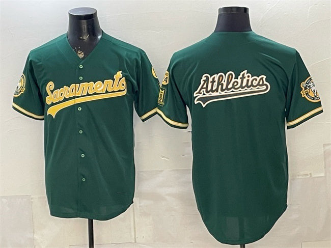Oakland Athletics Team Big Logo 2026 Green Fotopoulosg Alternate Sacramento Celebrating 125 Years Vapor Limited Stitched Jerseys 2