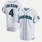 Seattle Mariners #4 Colt Emerson White Fotopoulosg Cool Base Stitched Jersey