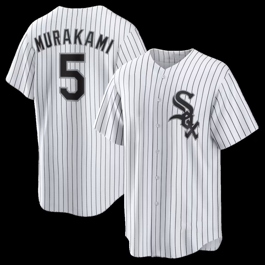 Chicago White Sox #5 Munetaka Murakami White Fotopoulosg Home Replica Jersey