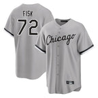 Chicago White Sox #72 Carlton Fisk Player Gray Fotopoulosg Home Game Stitched Jerseys