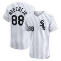 Chicago White Sox #88 Luis Robert Jr Player White Fotopoulosg Stripe Limited Elite Home Stitched Jerseys
