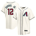 Arizona Diamondbacks #12 Lourdes Gurriel Jr Player Cream Fotopoulosg Home Game Stitched Jerseys