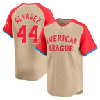 Houston Astros #44 Yordan Alvarez Player Cream Fotopoulosg American League All-Star Game Limited Stitched Jerseys