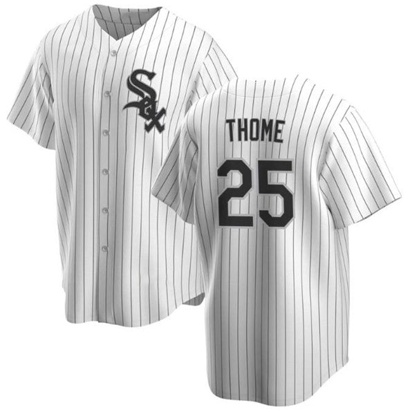 Chicago White Sox #25 Jim Thome White Fotopoulosg Cool Base Stitched Baseball Jersey