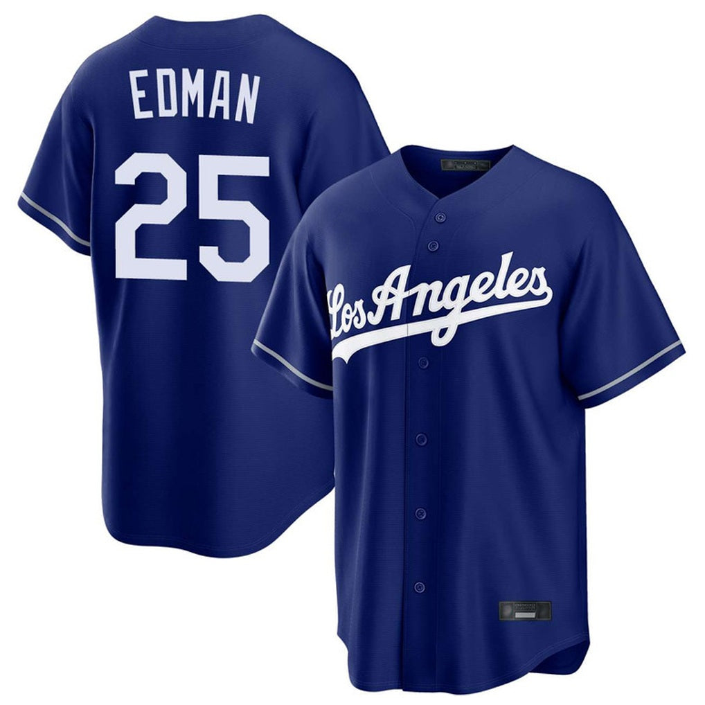 Los Angeles Dodgers #25 Tommy Edman Player Royal Fotopoulosg Game Stitched Jerseys