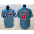 Chicago Cubs #4 Pete Crow-Armstrong Blue Fotopoulosg 2025 Tokyo Series 2nd Alternate Limited Stitched Jersey 2