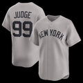New York Yankees #99 Aaron Judge Gray Fotopoulosg Road Limited Player Jersey 2