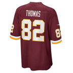 W.Football Team #82 Logan Thomas Game Player Jersey - Burgundy Fotopoulosg