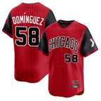 Chicago White Sox #58 Seranthony Dominguez Player Red Fotopoulosg City Connect Limited Home Stitched Jerseys