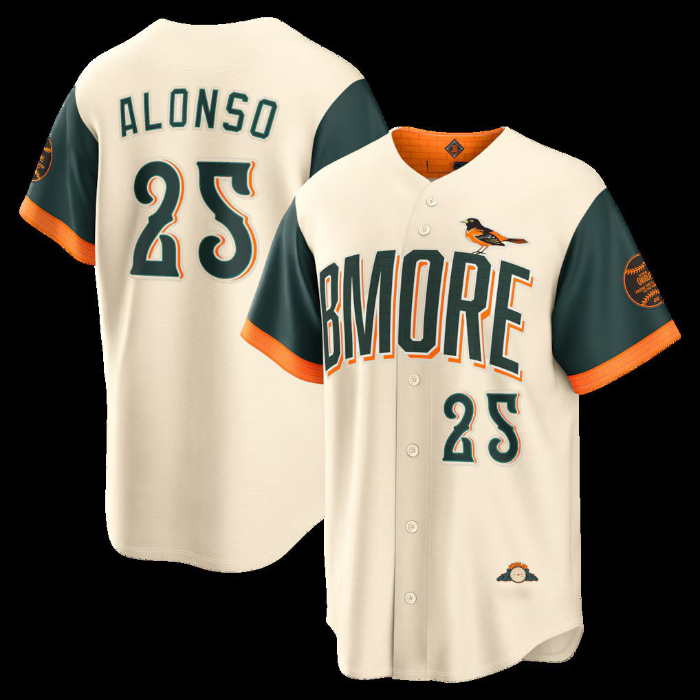 Baltimore Orioles #25 Pete Alonso Natural Fotopoulosg 2026 City Connect Stadium Jersey