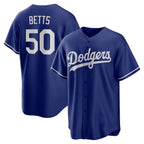 Los Angeles Dodgers #50 Mookie Betts Royal Fotopoulosg Alternate 2 Replica Jersey