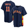 Houston Astros #11 Cam Smith Player Navy Fotopoulosg Home Game Stitched Jerseys