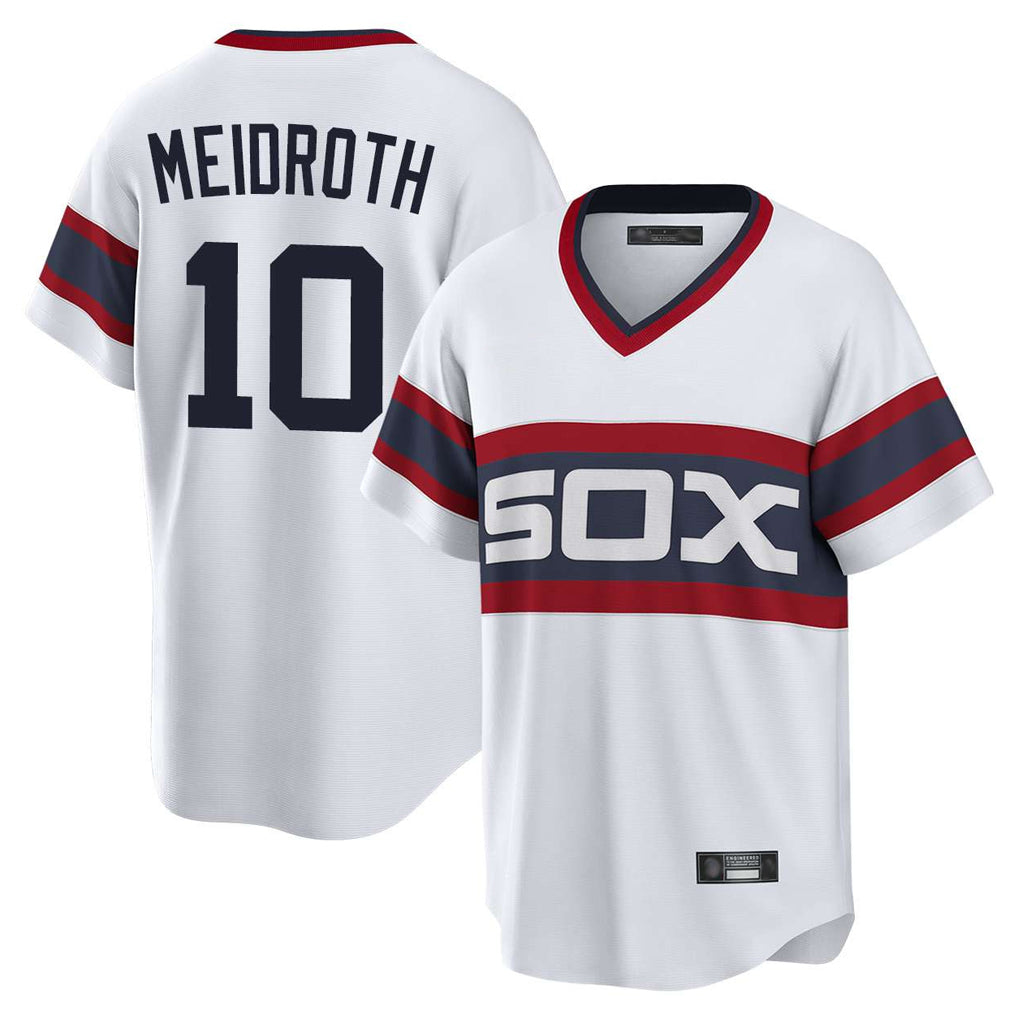 Chicago White Sox #10 Chase Meidroth Player White Fotopoulosg T-shirt Home Game Stitched Jerseys