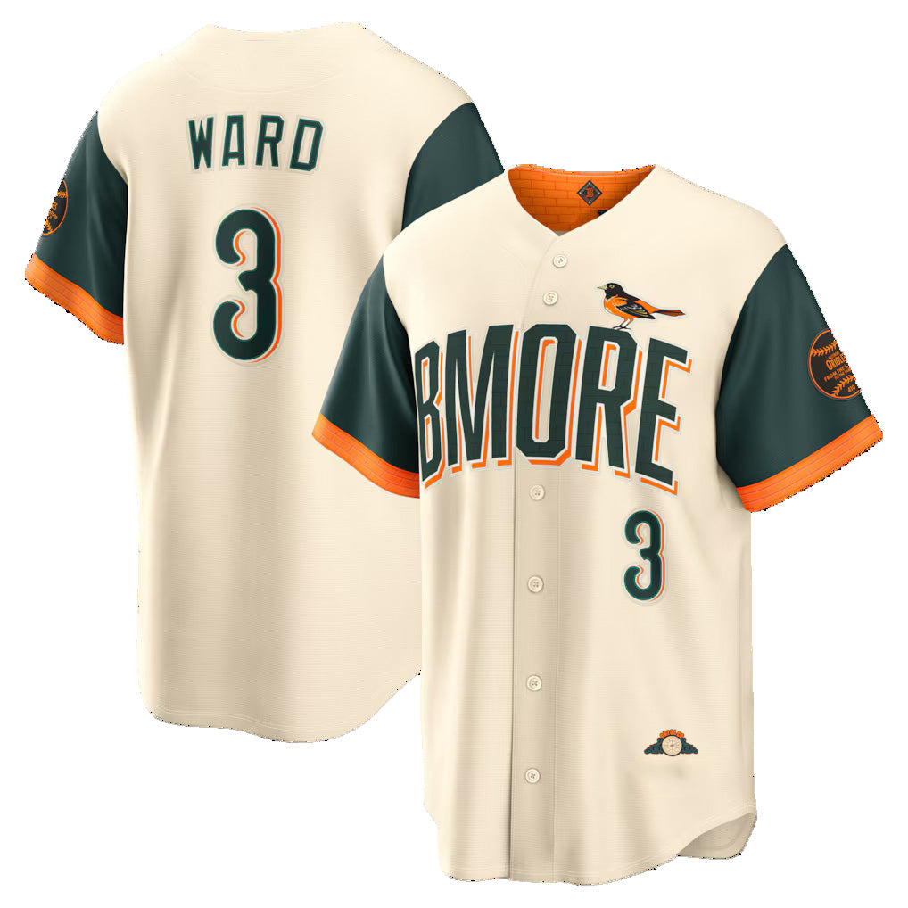 Baltimore Orioles #3 Taylor Ward Natural Fotopoulosg 2026 City Connect Stadium Jersey