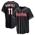 Cleveland Guardians #11 Jose Ramirez Player Black Fotopoulosg Fashion Out Home Game Stitched Jerseys