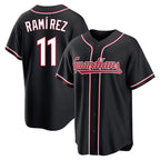 Cleveland Guardians #11 Jose Ramirez Player Black Fotopoulosg Fashion Out Home Game Stitched Jerseys