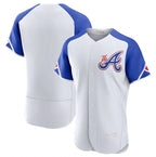 Atlanta Braves Blank White Fotopoulosg 2023 City Connect Flex Base Stitched Jersey 1