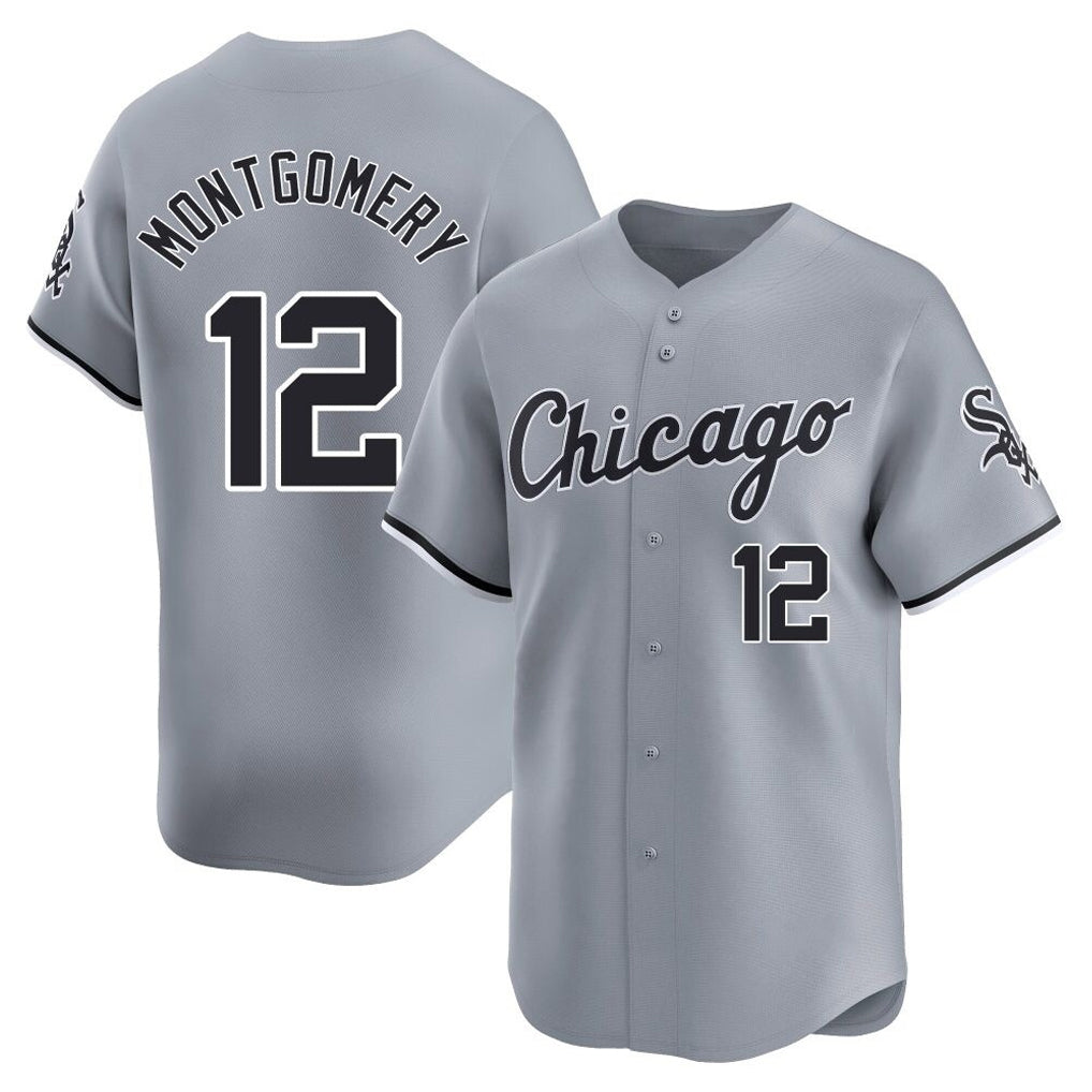 Chicago White Sox #12 Colson Montgomery Player Gray Fotopoulosg Road Limited Home Stitched Jerseys