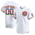 Custom Chicago Cubs Mexico Vapor Premier Limited Jersey ¨C All Stitched-White Fotopoulosg