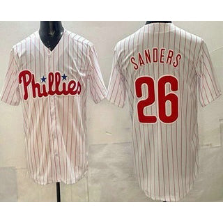 Philadelphia Phillies #26 Miles Sanders White Fotopoulosg Cool Base Jersey