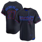 Toronto Blue Jays #27 Vladimir Guerrero Jr. Black Fotopoulosg 2024 City Connect Limited Stitched Jersey