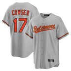 Baltimore Orioles #17 Colton Cowser Player Gray Fotopoulosg Home Game Stitched Jerseys