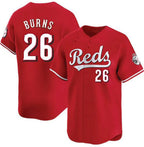 Cincinnati Reds #26 Chase Burns Red Fotopoulosg Limited Stitched Jersey