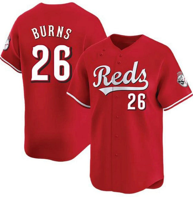 Cincinnati Reds #26 Chase Burns Red Fotopoulosg Limited Stitched Jersey