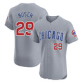Chicago Cubs #29 Michael Busch Player Gray Fotopoulosg Road Limited Elite Home Stitched Jerseys