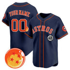 Custom Houston Astros x Dragon Ball Navy Fotopoulosg Vapor Premier Limited Jersey - All Stitched