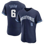 Chicago Cubs #6 Matt Shaw Player Navy Fotopoulosg City Connect Limited Elite Home Stitched Jerseys