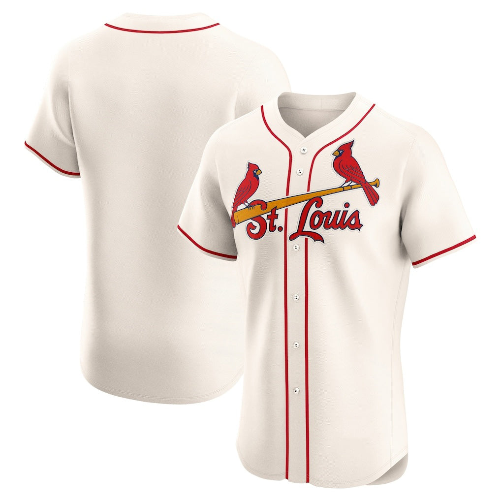 St. Louis Cardinals Cream Fotopoulosg Alternate Elite Jersey