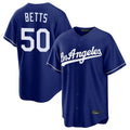 Los Angeles Dodgers #50 Mookie Betts Player Royal Fotopoulosg Game Stitched Jerseys