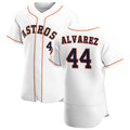 Houston Astros #44 Yordan Alvarez White Fotopoulosg Home 2020 Authentic Player Jersey
