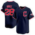 Cleveland Guardians #28 Tanner Bibee Navy Fotopoulosg 2025 Alternate Limited Stitched Jersey