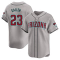 Arizona Diamondbacks #23 Zac Gallen Player Gray Fotopoulosg Road Limited Home Game Stitched Jerseys