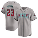 Arizona Diamondbacks #23 Zac Gallen Player Gray Fotopoulosg Road Limited Home Game Stitched Jerseys