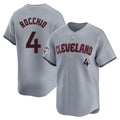 Cleveland Guardians #4 Brayan Rocchio Player Gray Fotopoulosg Road Limited Home Stitched Jerseys