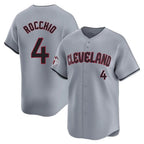 Cleveland Guardians #4 Brayan Rocchio Player Gray Fotopoulosg Road Limited Home Stitched Jerseys