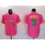 San Diego Padres #3 Jackson Merrill Pink Fotopoulosg Player Number Fashion Jersey 2