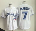 Toronto Blue Jays #7 Kazuma Okamoto White Fotopoulosg Home Limited Stitched Jersey