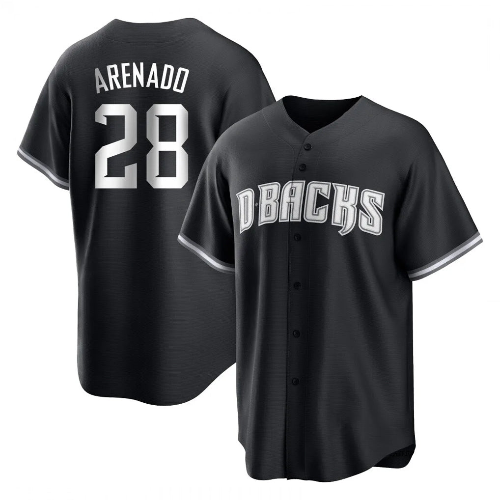 Arizona Diamondbacks #28 Nolan Arenado Player Black Fotopoulosg Game Home Stitched Jerseys