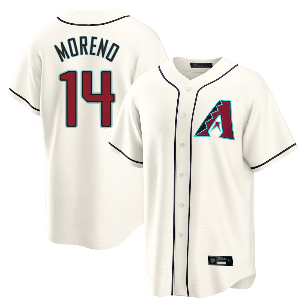Arizona Diamondbacks #14 Gabriel Moreno Player Cream Fotopoulosg Home Game Stitched Jerseys