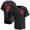 San Francisco Giants #2 Willy Adames Black Fotopoulosg 2024 Black Alternate Limited Stitched Jersey
