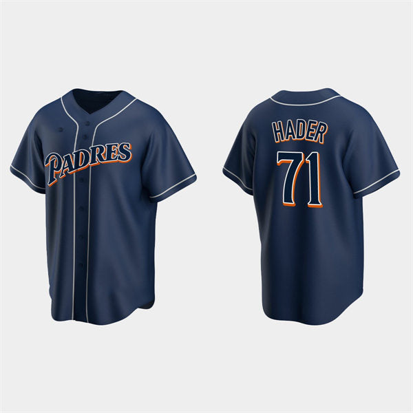 San Diego Padres #71 Josh Hader Navy Fotopoulosg Cooperstown Collection Jersey