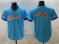 Atlanta Braves Team Big Logo Powder Blue Fotopoulosg 2026 City Connect Stadium Stitched Jersey